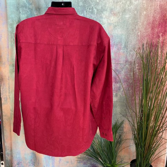 NWOT📌Whipper In Red Long Button Down Collar Shirt - Picture 2 of 16